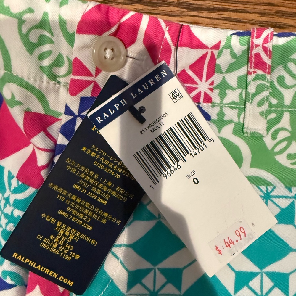 Ralph Lauren Multicolor Patchwork Shorts NWT - image 2